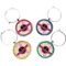 Peace Sign Wine Charms (Set of 4) (Personalized)