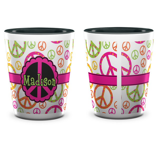 Peace Sign Shot Glass - Two Tone - APPROVAL