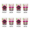 Peace Sign Shot Glass - White - Set of 4 - APPROVAL
