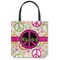 Peace Sign Canvas Tote Bag (Personalized)
