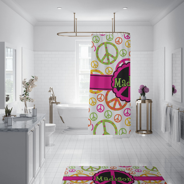 Peace Sign Shower Curtain - 70"x83"