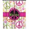 Peace Sign Extra Long Shower Curtain - 70"x84" (Personalized)
