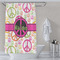 Peace Sign Shower Curtain Lifestyle