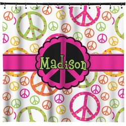 Peace Sign Shower Curtain - Custom Size (Personalized)
