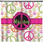 Peace Sign Shower Curtain - 71" x 74" (Personalized)