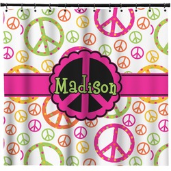 Peace Sign Shower Curtain (Personalized)