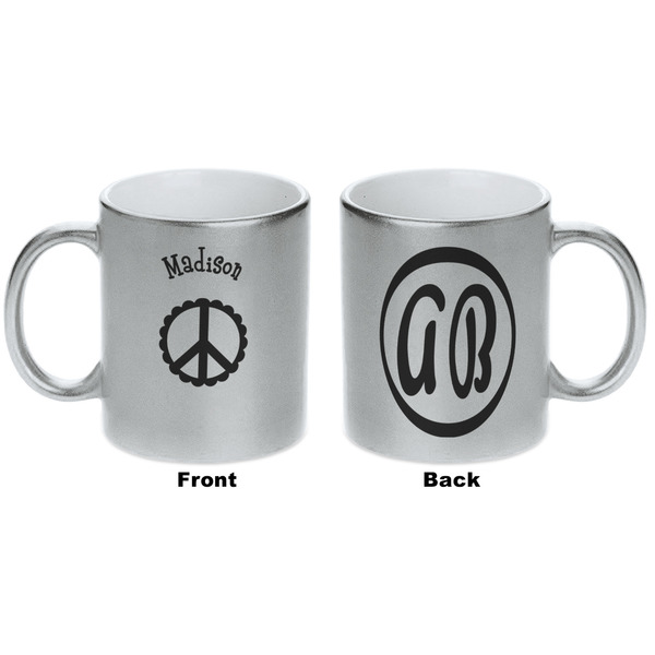Peace Sign Silver Mug - Approval