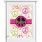 Peace Sign Single White Cabinet Decal