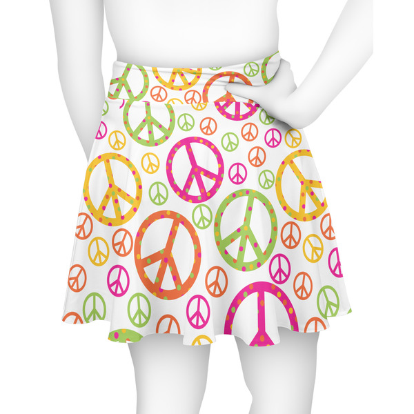 Peace Sign Skater Skirt - Back