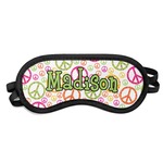 Peace Sign Sleeping Eye Mask - Small (Personalized)