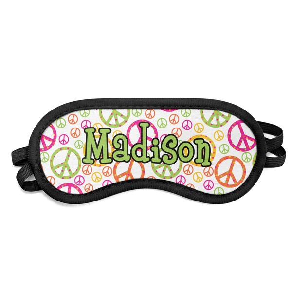 Custom Peace Sign Sleeping Eye Mask (Personalized)