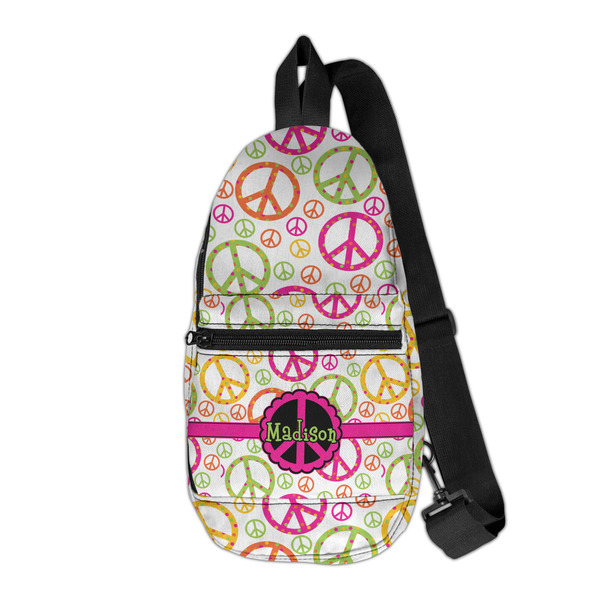 Custom Peace Sign Sling Bag (Personalized)