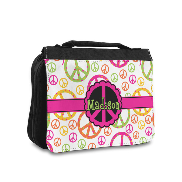 Custom Peace Sign Toiletry Bag - Small (Personalized)