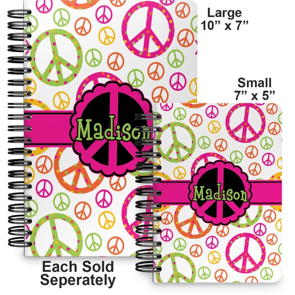 Peace Sign Spiral Journal - Comparison