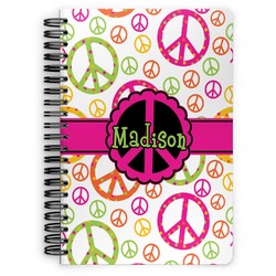 Peace Sign Spiral Notebook (Personalized)