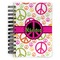 Peace Sign Spiral Journal Small - Front View