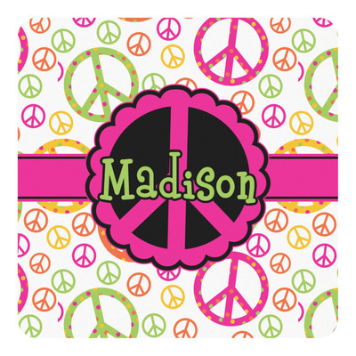 Custom Peace Sign Square Decal (Personalized)