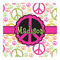 Peace Sign Square Decal (Personalized)