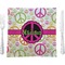 Peace Sign Square Dinner Plate