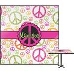 Peace Sign Square Table Top - 24" (Personalized)