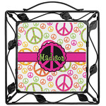 Peace Sign Square Trivet (Personalized)