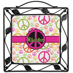 Peace Sign Square Trivet (Personalized)