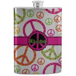Peace Sign Stainless Steel Flask (Personalized)