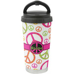 Peace Sign Stainless Steel Coffee Tumbler (Personalized)
