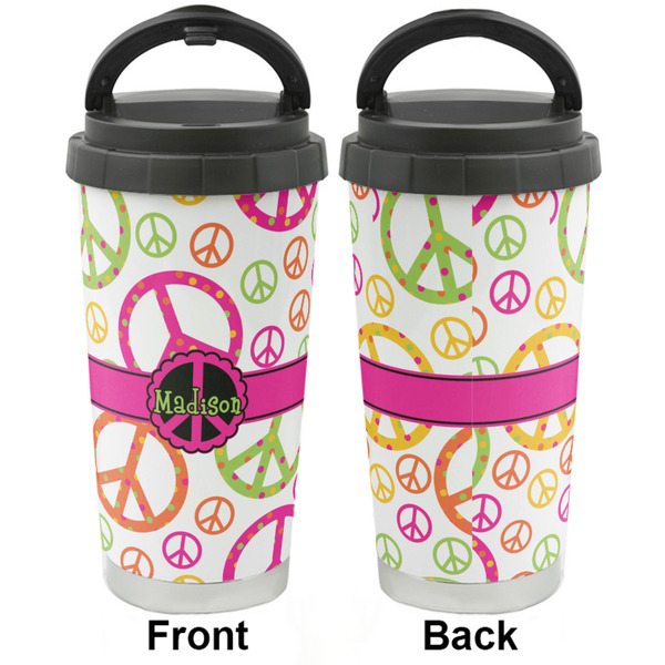 Peace Sign Stainless Steel Travel Cup - Apvl