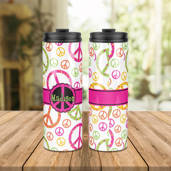Peace Sign Stainless Steel Tumbler - Lifestyle