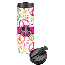 Peace Sign Stainless Steel Skinny Tumbler (Personalized)
