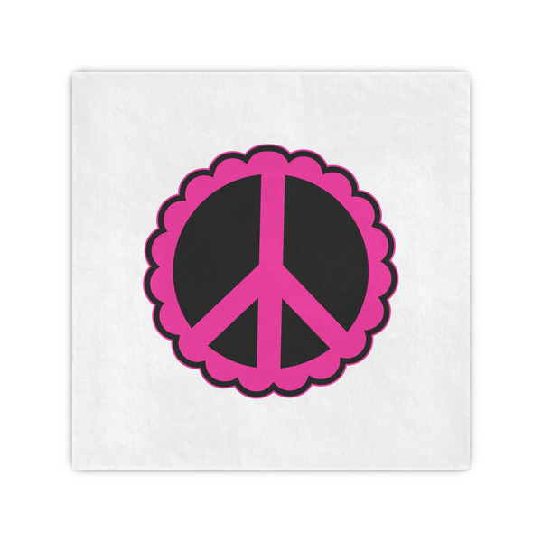 Custom Peace Sign Cocktail Napkins