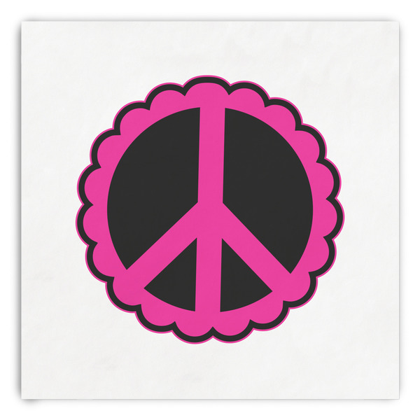 Custom Peace Sign Paper Dinner Napkins