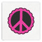 Peace Sign Paper Dinner Napkin - Front View