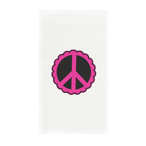Custom Peace Sign Guest Towels - Full Color - Standard
