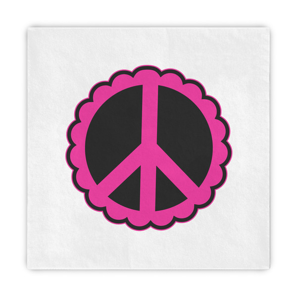 Custom Peace Sign Decorative Paper Napkins
