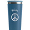 Peace Sign Steel Blue RTIC Everyday Tumbler - 28 oz. - Close Up