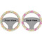Peace Sign Steering Wheel Cover- Front and Back