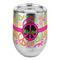 Peace Sign Stemless Wine Tumbler - Full Print (Personalized)