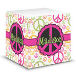 Peace Sign Sticky Note Cube (Personalized)