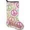 Peace Sign Holiday Stocking - Neoprene (Personalized)