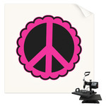Peace Sign Sublimation Transfer - Shirt Back / Men
