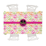 Peace Sign Tablecloth - 58"x102" (Personalized)