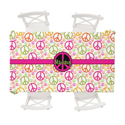 Peace Sign Tablecloth - 58"x102" (Personalized)