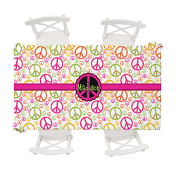 Peace Sign Tablecloth - 58"x102" (Personalized)