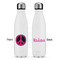 Peace Sign Tapered Water Bottle - Apvl
