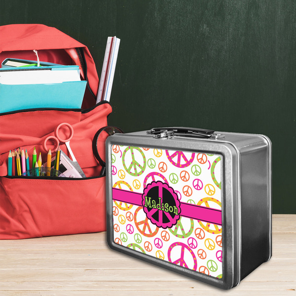 Peace Sign Tin Lunchbox - LIFESTYLE