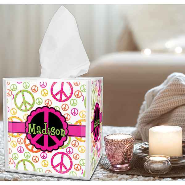 Peace Sign Tissue Box - LIFESTYLE