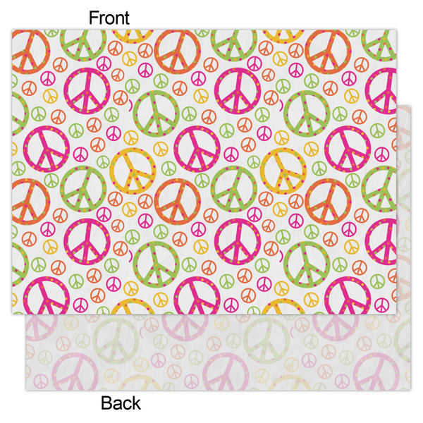 Peace Sign Tissue Paper - Lightweight - Large - Front & Back