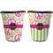 Peace Sign Trash Can Black - Front and Back - Apvl